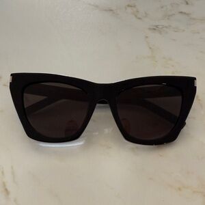 Yves Saint Laurent Bold Black Sunglasses